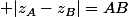  |z_A-z_B|=AB