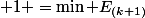 \max E_k&nbsp;&nbsp;+1 =\min E_{(k+1)}