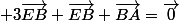  3\vec{EB}+\vec{EB}+\vec{BA}=\vec{0}