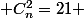  C^2_{n}=21 