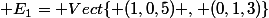  E_1= Vect{\{ (1,0,5) , (0,1,3)\}}