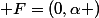  F=(0,\alpha )