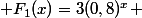  F_1(x)=3(0,8)^x 