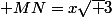  MN=x\sqrt 3