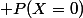  P(X=0)