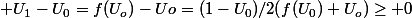  U_1-U_0=f(U_o)-Uo=(1-U_0)/2(f(U_0)+U_o)\geq 0