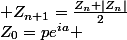 Z_0=pe^{ia} ; Z_{n+1}=\frac{Z_n+|Z_n|}{2}