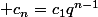  c_n=c_1q^{n-1}