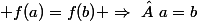  f(a)=f(b) \Rightarrow\  a=b