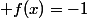  f(x)=-1