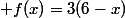  f(x)=3(6-x)