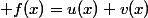  f(x)=u(x)+v(x)