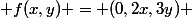  f(x,y) = (0,2x,3y) 