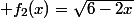  f_2(x)=\sqrt{6-2x}