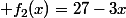  f_2(x)=27-3x