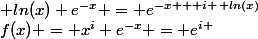 f(x) = x^i e^{-x} = e^{i \; ln(x)} e^{-x} = e^{-x + i \, ln(x)}