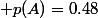  p(A)=0.48