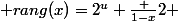  rang(x)=2^u+\frac {1-x}{2} 