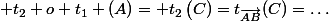  t_{2} o t_{1} (A)= t_2\left(C)=t_{\vec{AB}}(C)=\dots