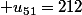  u_{51}=212