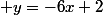  y=-6x+2