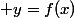  y=f(x)