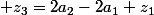  z_3=2a_2-2a_1+z_1