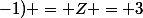 \partial f/\partial x (1;-1) = Z = 3