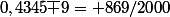 0,4345\bar 9= 869/2000