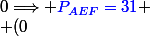 E,F
 \\ (0;3),\left(\dfrac{\sqrt{214489}}{48};0\right)\Longrightarrow \textcolor{blue}{P_{AEF}=31}
 \\ (0;2),\left(\dfrac{5\sqrt{7161}}{46};0\right)\Longrightarrow \textcolor{blue}{P_{AEF}=31}
 \\ (0;2),\left(4\sqrt{6};0\right)\Longrightarrow \textcolor{blue}{P_{AEF}=32}
 \\ (0;1),\left(\dfrac{\sqrt{1209}}{4};0\right)\Longrightarrow \textcolor{blue}{P_{AEF}=31}
 \\ (0;1),\left(\dfrac{8\sqrt{714}}{23};0\right)\Longrightarrow \textcolor{blue}{P_{AEF}=32}
 \\ (0;1),\left(\dfrac{5\sqrt{1001}}{16};0\right)\Longrightarrow \textcolor{blue}{P_{AEF}=33}
 \\ (0;0),\left(\dfrac{341}{42};0\right)\Longrightarrow \textcolor{blue}{P_{AEF}=31}
 \\ (0;0),\left(\dfrac{96}{11};0\right)\Longrightarrow \textcolor{blue}{P_{AEF}=32}
 \\ (0;0),\left(\dfrac{429}{46};0\right)\Longrightarrow \textcolor{blue}{P_{AEF}=33}
 \\ (0;0),\left(\dfrac{119}{12};0\right)\Longrightarrow \textcolor{blue}{P_{AEF}=34}
