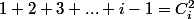 1+2+3+...+i-1=C_i^2