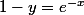 1-y=e^{-x}