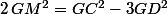 2\,GM^2=GC^2-3GD^2