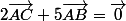 2\vec{AC}+5\vec{AB}=\vec{0}