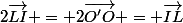 2\vec{LI} = 2\vec{O'O} = \vec{IL}