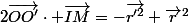 2\vec{OO'}\cdot \vec{IM}=-\vec{r'^2}+\vec{r}^2
