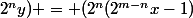 (2^mx-2^n;2^ny) = (2^n(2^{m-n}x-1);2^ny)