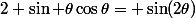 2 \sin \theta\cos\theta= \sin(2\theta)