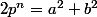 2p^n=a^2+b^2