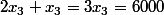 2x_3+x_3=3x_3=6000