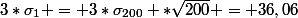 3*\sigma_{1} = 3*\sigma_{200} *\sqrt{200} = 36,06