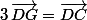 3\,\vec{DG}=\vec{DC}