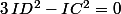 3\,ID^2-IC^2=0