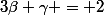 3\beta \gamma = 2