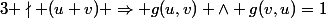 3 \nmid (u+v) \Rightarrow g(u,v) \wedge g(v,u)=1