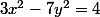 3x^2-7y^2=4