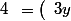 \left(\begin{array}{cc}x&y\\z&4\end{array}\right).\left(\begin{array}{cc}0&1\\3&4\end{array}\right)=\left(\begin{array}{cc}3y&(x+4y)\\12&(z+16)\end{array}\right)