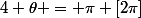 4 \theta = \pi [2\pi]
