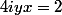 4iyx=2