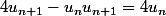 4u_{n+1}-u_nu_{n+1}=4u_n